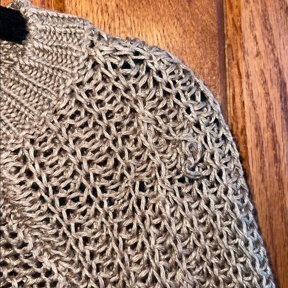 J. Crew Women's Knit Sweater in Tan 100% Linen Size S - Picture 3 of 7